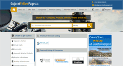 Desktop Screenshot of gujaratyellowpages.in
